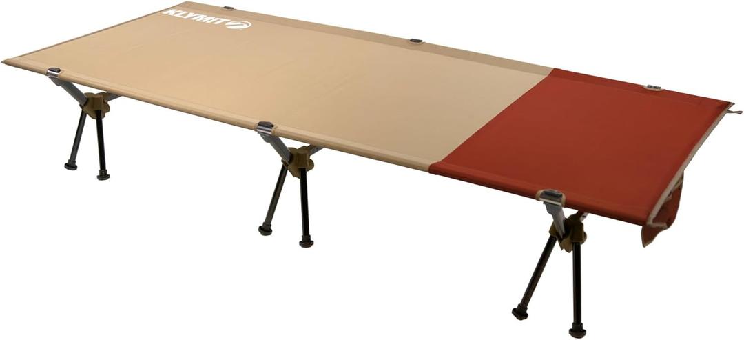 Klymit Cedar Mesa Cot X-Large Colour Block Beige - Comfortable Robust Camp Bed, Size One Size - Colour Cedar