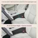 Bylikeho 2 Pack Car Seat Gap Filler,Car Gap Filler,Car Accessories Car Seat Gap Filler Organizer,Prevent Things from Falling Between Seat and Center Console,Universal Gap Filler for Car(Black)