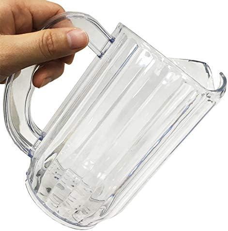 Clear Foodservice Polycarbonate pitcher, Polycarbonate Plastic Restaurant Water Pitcher, Polycarbonate Beer pitcher, Polycarbonate decanters (transparent, 30 oz)