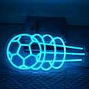Soccer Neon Sign Dimmable Blue Soccer Led Neon Sign for Wall Decor, Football LED Neon Light for Bedroom Birthday Party Man Cave College Dorm Club, Sports Signs Gifts for Boy