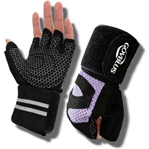 Workout Gloves for Men and Women,Gym Gloves for Weight Lifting with Wrist Support,Exercise,Rock Climbing, Biking,Training,Fitness,Pull up,Fingerless, Breathable and Snug fit