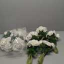 Hananona Artificial Roses in Bulk, Fake Silk White Roses Realistic Roses for Wedding Centerpieces Flower Arrangement Home Decor (100, White)