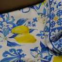 SATINIOR Lemon Area Rugs 5x7 Feet Summer Area Kitchen Rugs Blue and Yellow Lemon Textured Carpet Home Decorations Non Slip Washable Mat Carpet for Living Room Entryway Bedroom Laundry Room Indoor
