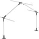 2 Leg High Peak Canopy Fitting Kit, Extension for Middle Part, Galvanized Steel Carport Connectors with 1-3/8" ID
