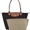 D.DUO Purse Organizer Insert, Bag Organizer for Le Pliage, Handbags Organizer Insert(Beige, Medium)