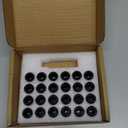 M12x1.5 Black Spline Lug Nuts 24pc + Tool, 12x1.5mm Wheel Lug Nuts Compatible with Toyota Tacoma 4Runner FJ Cruiser Lexus gx470 Mitsubishi Montero Ford Ranger Most 6 Lug 4 Lug Wheels