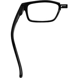 (Must Buy Both Eye) Black-Left Eye +0.00 Reading Glasses with Different Strength for Each Eye