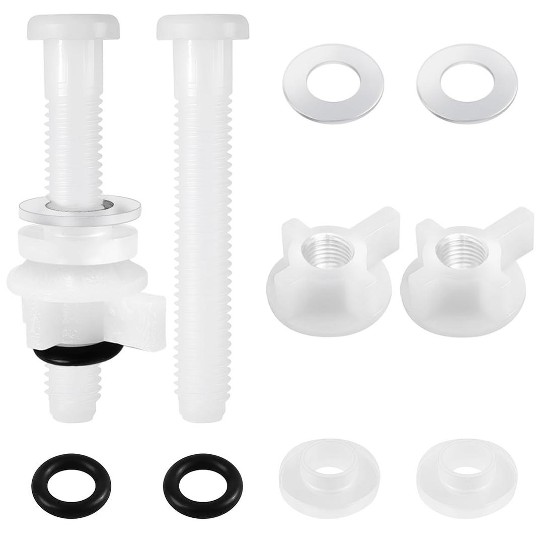 Toilet Seat Mounting Screws, Pack of 2 And White USB-A To Lightning Charging Cable 3ft