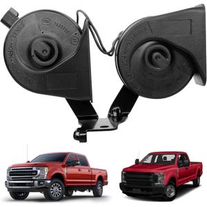 ATRACYPART HC3Z-13832-G Dual Horn Assembly with Bracket- Fit for Ford F250 F350 Super Duty 2017 2018 2019 2020 2021 2022