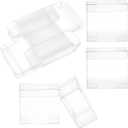 NBEADS 15 Pcs Transparent Gift Boxes, 6x10" Clear Candy Box Rectangle PVC Favour Boxes for Candy Sweets Chocolate Christmas Wedding Party Ornaments Gifts 