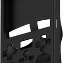 Disscool Case Cover Compatible with R36 Max Handheld Game Console Soft Anti Drop Silicone Replacement Protective Cases for Men and Women(Black)