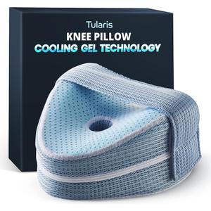 Cooling Gel Knee Pillow for Side Sleepers Hip Pain - Between Leg Pillow for Side Sleeping - Sciatica Pain Relief Support for Lower Back, Knees, Joints, and Spine