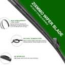 ZIXMMO 20"+20" windshield wiper blades with 12" Rear Wiper Blades Set Replacement for Honda Element 2003-2011,Nissan Cube 2009-2014-Original Factory QualityEasy DIY Install (Set of 3)