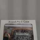 Inesore for AirPods Pro 3 Case 2025 with Lock, for Women Girly Floral Clear Case Compatible with Apple Airpods Pro 3rd Generation Cover, with Phone Stand,Keychain & Cleaner Kit  Leopard Print