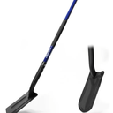 4-Inch Heavy Duty Trench Shovel with Blue Fiberglass Handle,Narrow Trenching Shovel for Digging, Gardening, and Landscaping,56 inches