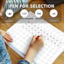 8 x PARLAIM 0.75" Colored Dot Stickers Round Color Coding Labels Polka Circle Dots Price Stickers for Office, Classroom,1320PCS White