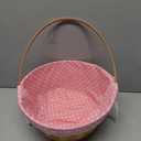 EASTER BAMBOO BASKET DOTS12IN