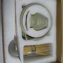 Complete Matcha Set 7 Pcs Matcha Starter Kit with Bamboo Whisk, Ceramic Bowl, Scoop & Sifter, Towel, Holder, Japanese Matcha Tea Set, Gift for Beginners & Tea Lovers