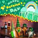 DraMosary St.Patrick's Day Gnome Plush Elf Decorations - 4PCS Handmade Green Irish Gnome Scandinavian Tomte Leprechaun for Home Decor/Table Ornament