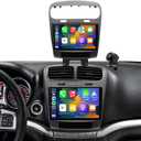 4+64G Radio Upgrade for Dodge Journey 2011-2019, 9 Inch Touch Screen Replacement Car Stereo, Wireless Carplay Android Auto, Keep Steering Wheel Control, GPS Navigation Head Unit, 5G WiFi Backup Camera