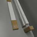 CALYX INTERIORS Room Darkening Vinyl Mini Blinds, Cordless, 1" Slat, 34" W x 60" H, White. Inside Mount in Windows 34.25 and Greater; Indoor Window Shades