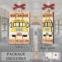 School Bus Ornaments for Christmas Tree 2025, Unique Bus Driver Appreciation Gifts, Double Layers Vehicle Wooden Ornaments for Christmas Decorations, Retirement, Driver Gifts for Women, Men