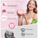 Silicone Wax Warmer for Hair Removal, Foldable Waxing Heater Machine for Melting Hard Soft Wax Beads, 18.6oz Electric Waxing Kit Silicone Wax Pot - Beginner Friendly, Fast Heating, Easy to Clean