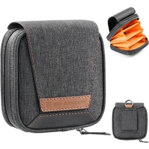 K&F CONCEPT 4 in 1 Basic Model Lens Filter Pouch Up to 95mm solar filter Pouch Case Camera Lens Filter Storage Wallet for ND UV CPL Filter Waterproof Filter Case