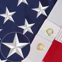 American Flag for Outside 3x5, Anti-Tear in Strong Winds US Flag, Durable Heavy Duty Polyester American Flags, Waterproof and Fade Resistant USA Flag for Outdoor