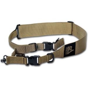 S2Delta - USA Made Premium 2 Point Rifle Sling, Fast Adjustment, Modular Attachment Connections, Comfortable 2 Wide Shoulder Strap (Coyote Tan Push Button)