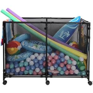 Arejonner 271 Gallon pool storage | For Outdoor Pools/Decks/Beaches, Stores Swimming Rings/Floaters & More, With Lockable Wheels, Portable & Space-Saving, Large Size