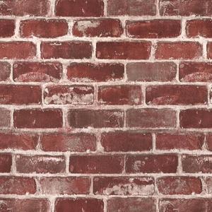 Red Brick Peel and Stick Wallpaper 17.5"160" Faux Brick Contact Paper Removable Self Adhesive Vinyl Wallpaper for Bedroom Kitchen Fireplace Accent Wall