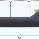 2025 New Wear-Resistant Universal Sofa Cover, Stretch Couch Cushion Slipcovers Replacement, Anti-Slip L Shape Sofa Covers, Chaise Lounge Sofa Slipcover (Weave Dark Grey, Large Triple Seat Cover)