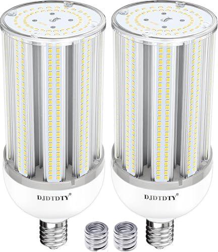 DJDTDTY 2 Pack 150W LED Corn Light Bulb, Super Bright 150Watt Corn Bulbs, E26 Base with E39 Adapter,5000K,18000LM LED Light Bulb for Garage Warehouse Workshop Barn (150W)