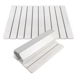15.35 in. x 23.62 in. Diatomaceous Earth Bath Mat, Super Absorbent Quick-Drying Stone Bath Mat, Easy to Clean, Beige