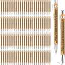 Spakon 100 Pcs Pi Math Pen Graduation Math Party Favors Funny Endless Bamboo Ballpoint Pens Bulk Gifts Bag for Graduation Mathematics Teacher Students Mathematics Lovers Party Favors Supplies