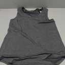 Laseily Women's V Neck Sleeveless Tank Tops Workout Yoga Loose Lightweight Flowy Summer Tee Shirts with Pocket (Grey)