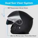Motorcycle Open Face Helmet Adult 3/4 Half Helmets for Motor-Bike Scooter Biker Men Women DOT Approved, M
