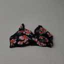 Women Underwire Bikini Top Only - Push Up Bathing Suit Top Padded Swim Bra 2025 Swimsuits Top (Large, Black Floral)