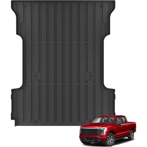 KARPAL 6.5FT Truck Bed Mat for Ford F150 & Lightning Standard Bed 2015-2025 (Not Fit 5.5FT Short Bed & 8FT Long Bed), TPE All Weather Truck Bed Liner Cargo Trunk Accessories for Ford F150