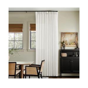 Thick Linen Semi Sheer Curtains 90 Inches Long for Living Room Bedroom Light Filtering Beige Off White Textured Burlap Pinch Pleated Curtains 90 Length Hooks Rings Back Tab for Sliding Door 2 Panels