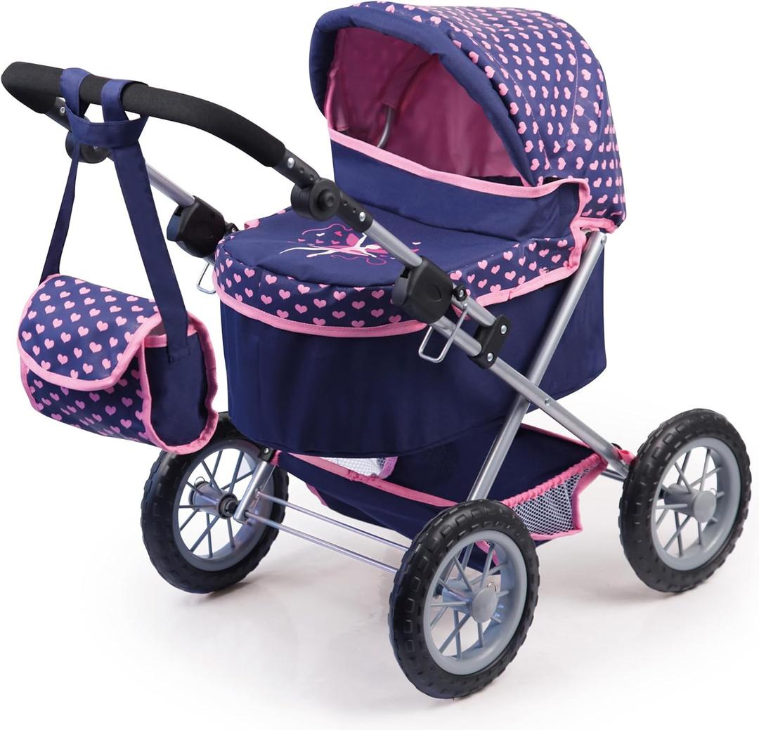 Bayer Design Baby Doll Trendy Pram Blue, Pink