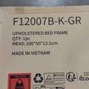 Novilla King Bed Frame and Headboard, Linen Upholstered King Size Bed Frame with Wood Slats Support, No Box Spring Needed, Heavy Duty Feet, Easy Assembly, Grey