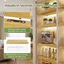 Wire Shelf Covers, Bamboo Wire Rack Covers (4PCS, 32" W x 12" D) Natural