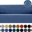 Joccun Stretch Couch Cover Slipcovers, 1-Piece Sofa Covers for 3 Cushion Couch Spandex Jacquard Washable Furniture Protector Cover for Living Room,Kids,Pets(Sofa,Riverside) (Large78"-94")