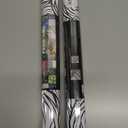 2 x Modern Black and White Rose Floral Mosaic Flower Geometric Peel and Stick Wallpaper Easy Peel Off Contact Paper Stick on Adhesive Wall Paper for Bathroom Waterproof Renter Friendly