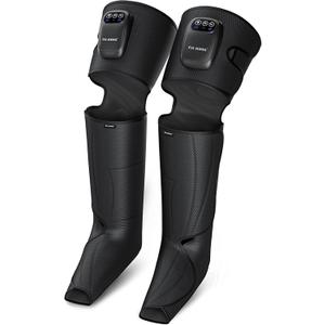 FIT KING Cordless Compression Boots Full Leg Compression Massager, Rechargeable Portable Foot and Calf Massager for Circulation, Pain Relief & Fast Recovery, No External Long Hoses | Gift for Mom