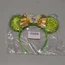 Mouse Ears Headband - Sequin Fairies Bow Hairband Hair Hoop for Women Adults Theme Park Cosplay Costume Birthday Party Decoration