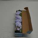 Dolicer 4 Pcs 21'' Real Touch Hydrangea Artificial Flowers, Lifelike Large Latex Faux Hydrangea Flowers with Long Stems & Leaves for Centerpieces Bouquets Party DIY Floral Home Wedding Decor (Blue)