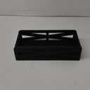 Wooden Bathroom Decor Box, Rustic Toilet Tank Holder, Farmhouse Toilet Paper Organizer Holder Storage Box Perfect for Living Room, Table Counter and Kitchen (Black)